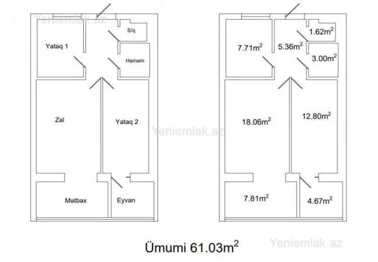 229 000 AZN - 3 otaqlı mənzil Satılır, Nərimanov, Bakı