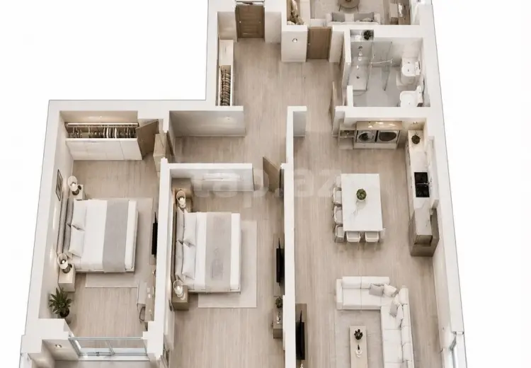 3 otaqlı mənzil , Xırdalan