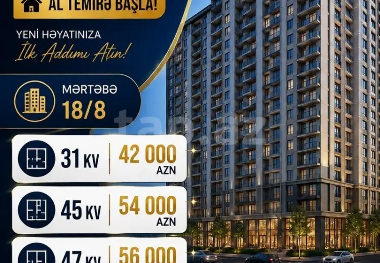 1 otaqlı mənzil , Xırdalan
