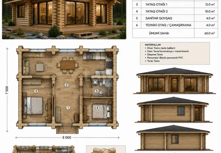 3 otaqlı mənzil , Quba