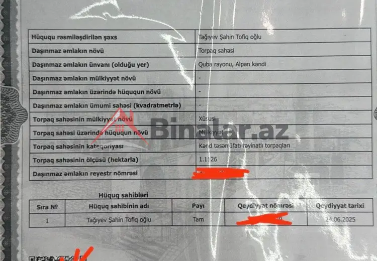 132 sot Torpaq Satılır, Sumqayıt