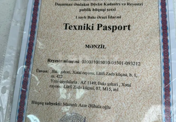 2 otaqlı mənzil , Bakı