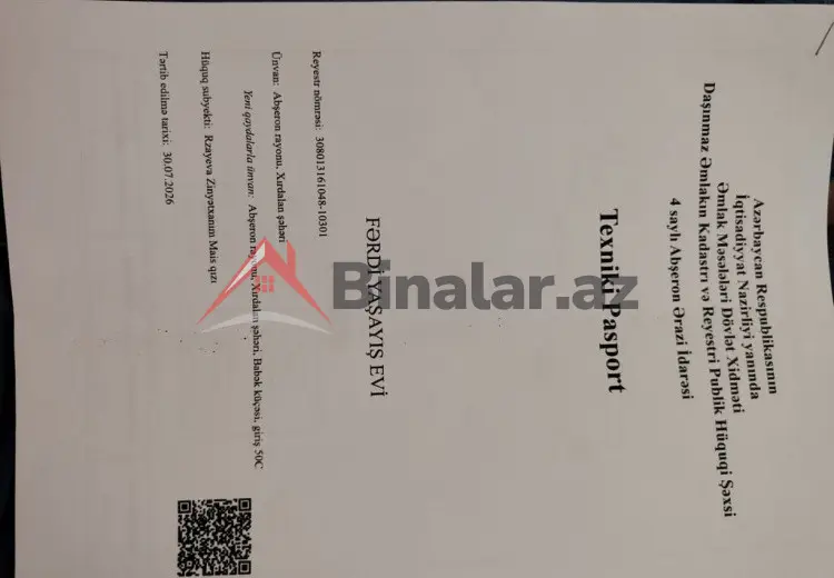 2 otaqlı mənzil Satılır, Xırdalan
