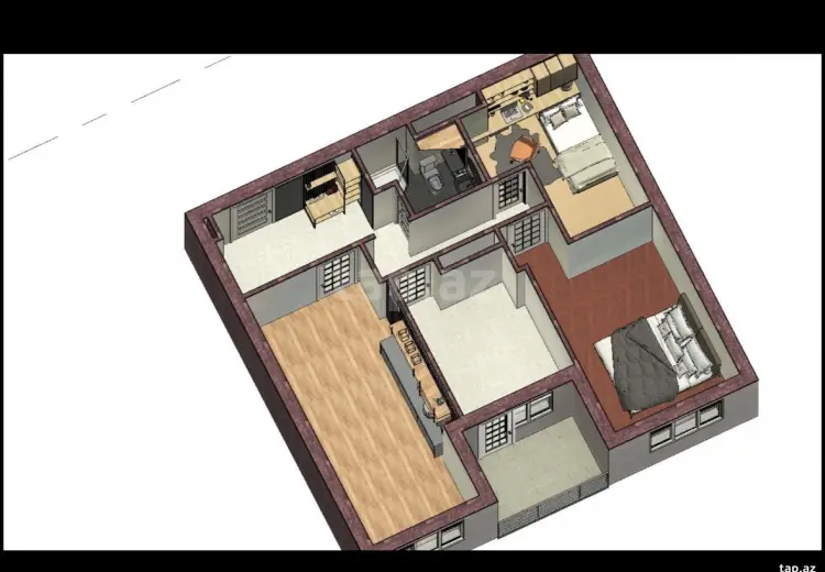 3 otaqlı mənzil , Xaçmaz