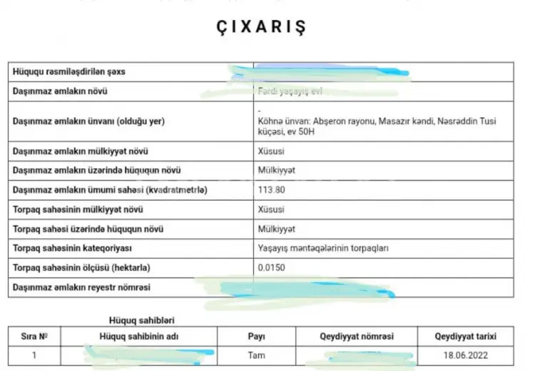 135 000 AZN - 4 otaqlı mənzil Satılır, Masazır, Abşeron