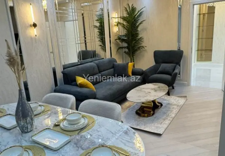 1 200 AZN - 2 otaqlı mənzil Kirayə (aylıq), Nərimanov, Bakı