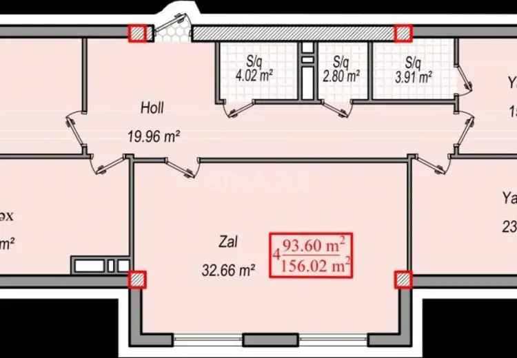 4 otaqlı mənzil Satılır, 8-ci mikrorayon, Binəqədi, Bakı
