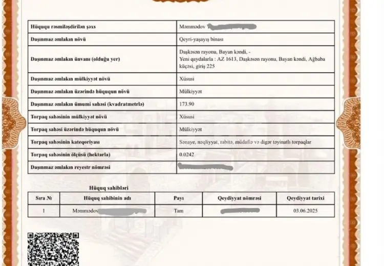 25 000 AZN - 0 m² Obyekt / Ofis , Daşkəsən