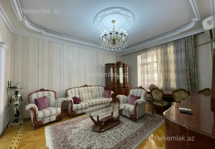 1 300 AZN - 4 otaqlı mənzil Kirayə (aylıq), Səbail, Bakı