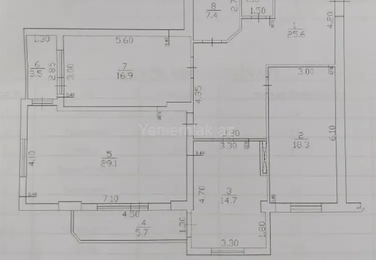 129 000 AZN - 3 otaqlı mənzil Satılır, 14-cü məhəllə, Sumqayıt