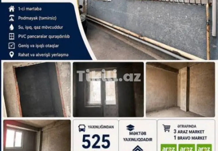 45 000 AZN - 1 otaqlı mənzil Satılır, Abşeron