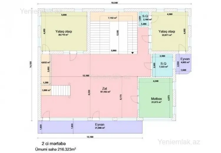 1 600 000 AZN - 9 otaqlı mənzil Satılır, Bayıl qəs., Səbail, Bakı