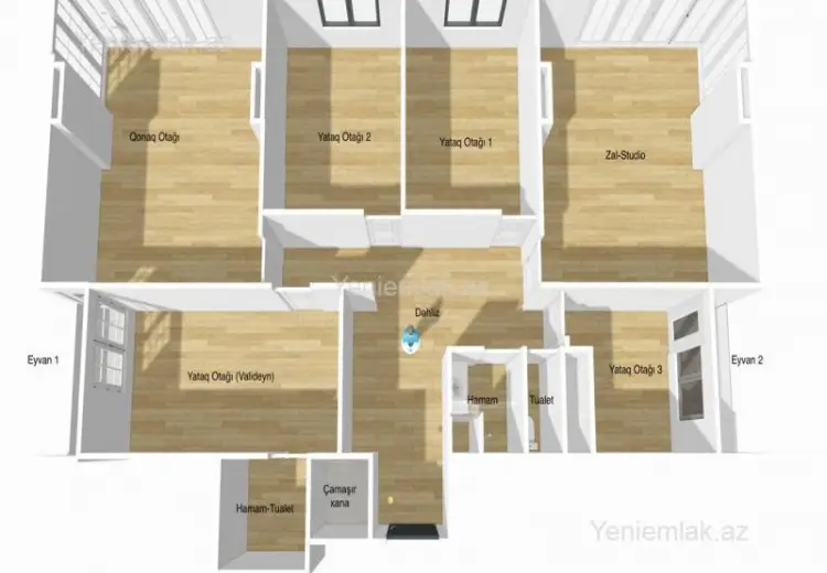 479 000 AZN - 6 otaqlı mənzil Satılır, Yasamal qəs., Yasamal, Bakı