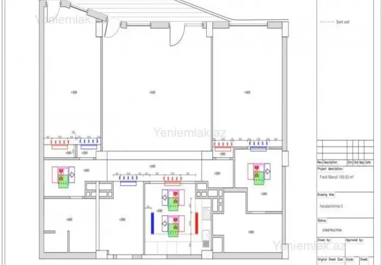 850 000 AZN - 3 otaqlı mənzil Satılır, Bayıl qəs., Səbail, Bakı