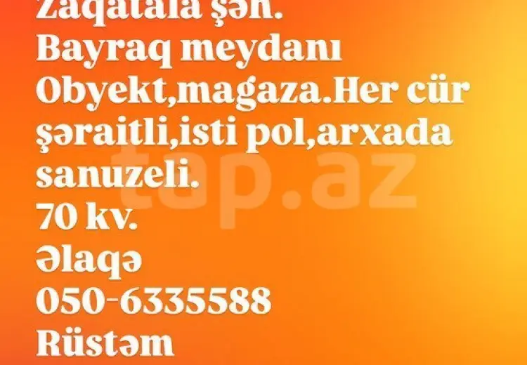 183 000 AZN - 0 m² Obyekt / Ofis , Zaqatala