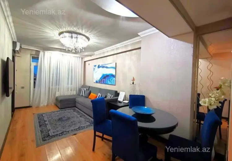 1 000 AZN - 3 otaqlı mənzil Kirayə (aylıq), Montin qəs., Nərimanov, Bakı