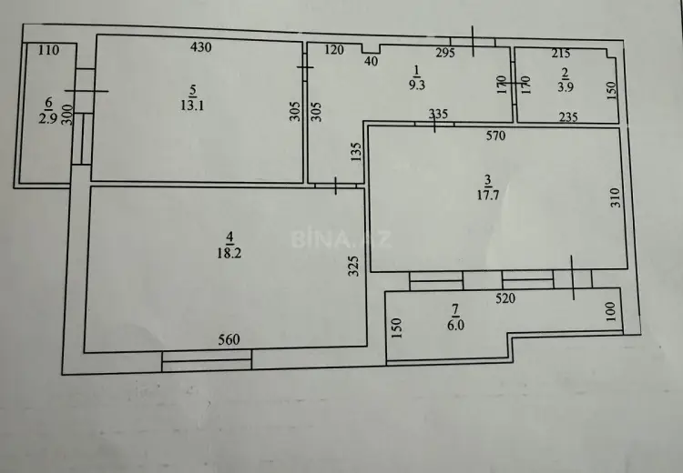 117 000 AZN - 2 otaqlı mənzil Satılır, Mehdiabad, Abşeron