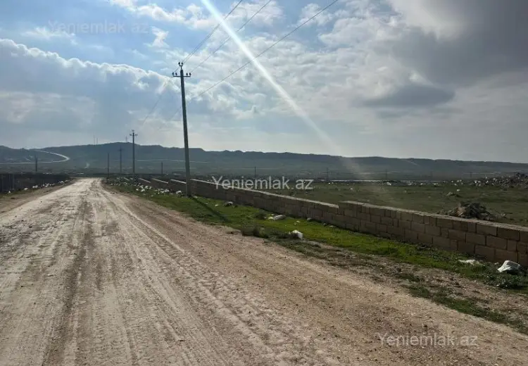 350 000 AZN - 100 sot Torpaq Satılır, Qobu, Abşeron