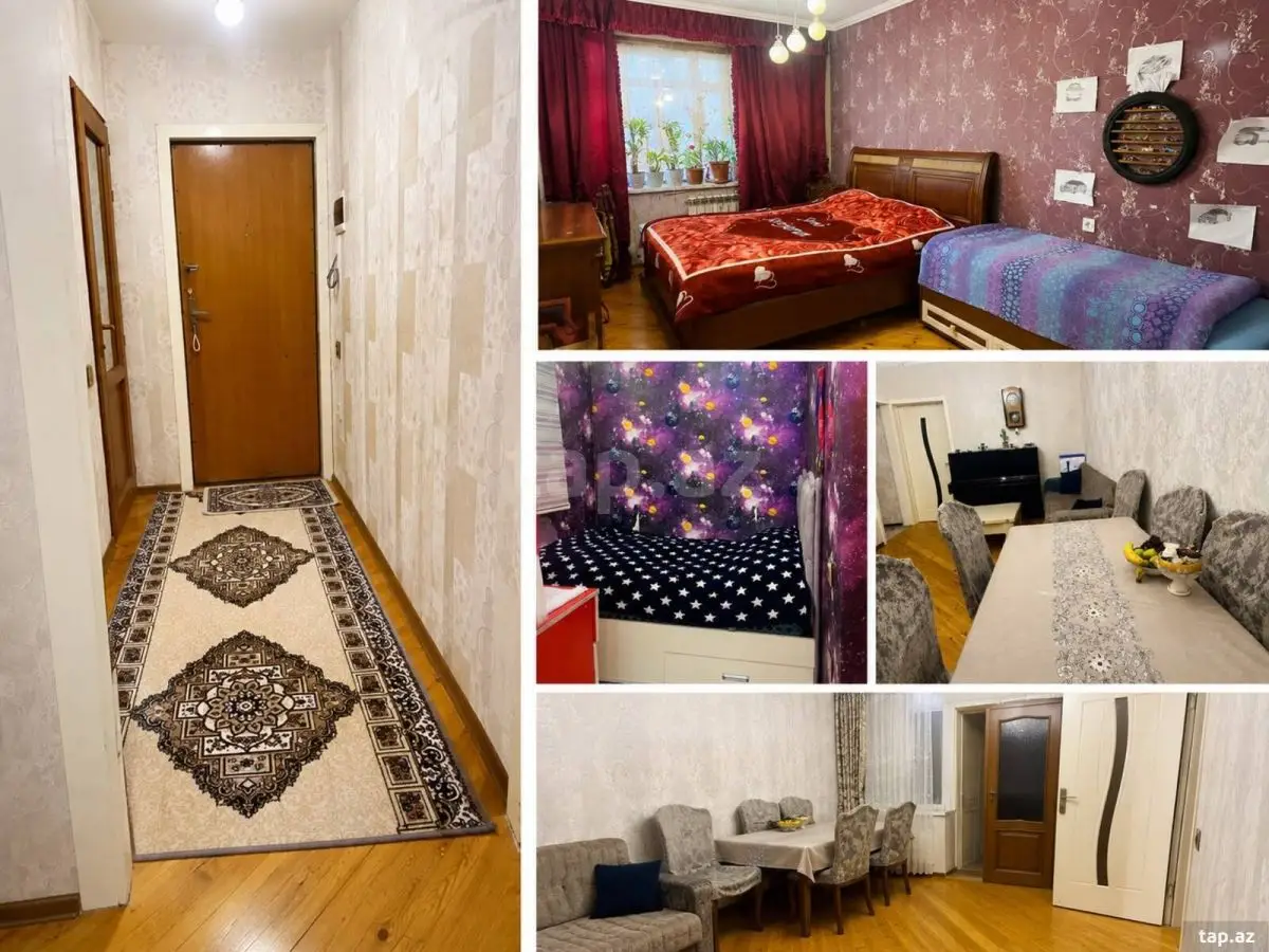 740 AZN - 3 otaqlı mənzil Kirayə (aylıq), 6-cı mikrorayon, Binəqədi, Bakı