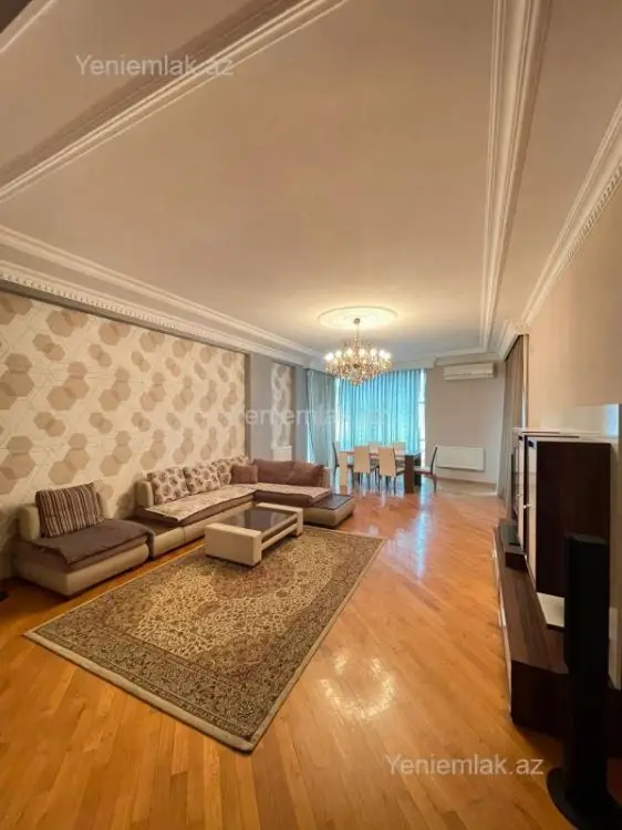 1 500 AZN - 4 otaqlı mənzil Kirayə (aylıq), Nəsimi, Bakı
