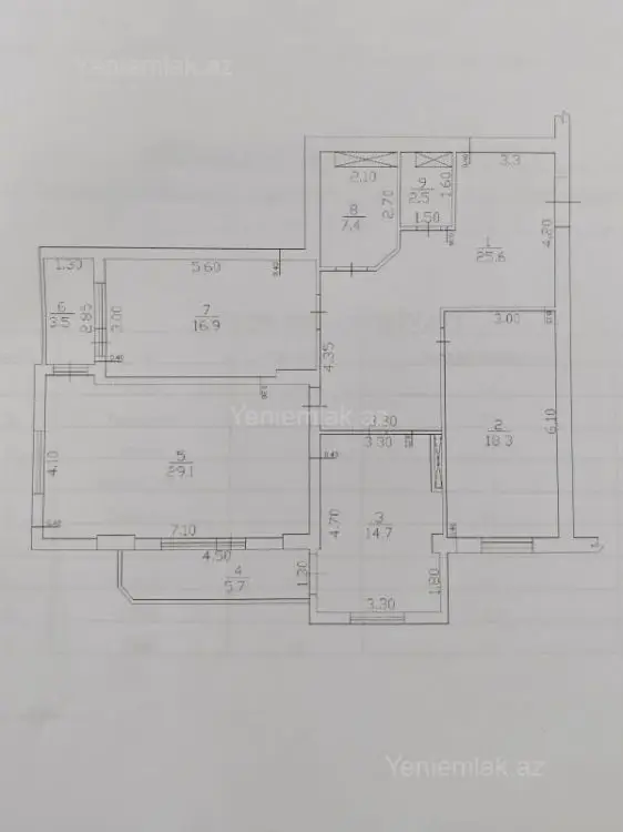 129 000 AZN - 3 otaqlı mənzil Satılır, 14-cü məhəllə, Sumqayıt