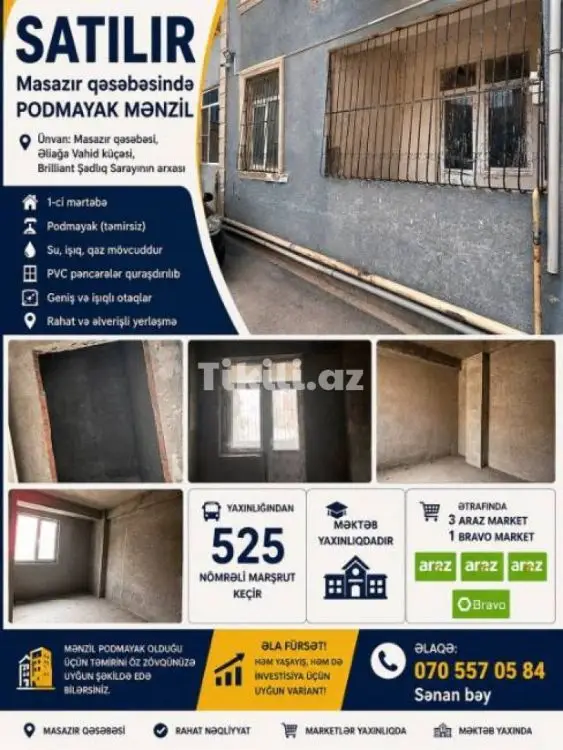 45 000 AZN - 1 otaqlı mənzil Satılır, Abşeron