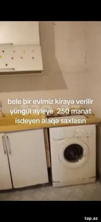 250 AZN - 2 otaqlı mənzil Kirayə (aylıq), Binə qəs., Xəzər, Bakı