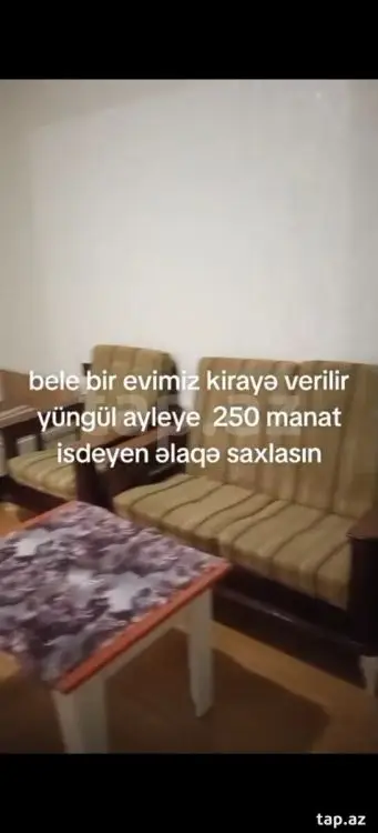 250 AZN - 2 otaqlı mənzil Kirayə (aylıq), Binə qəs., Xəzər, Bakı
