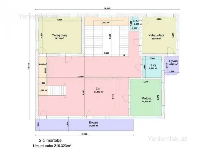 1 600 000 AZN - 9 otaqlı mənzil Satılır, Bayıl qəs., Səbail, Bakı