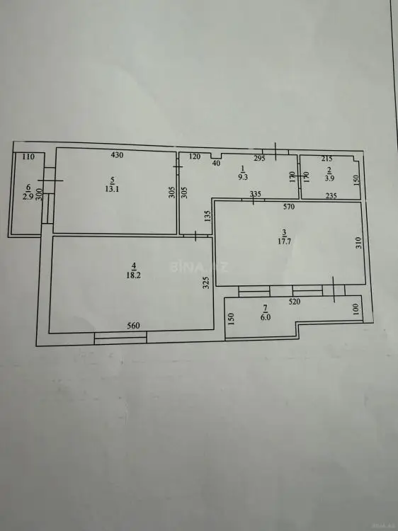 117 000 AZN - 2 otaqlı mənzil Satılır, Mehdiabad, Abşeron