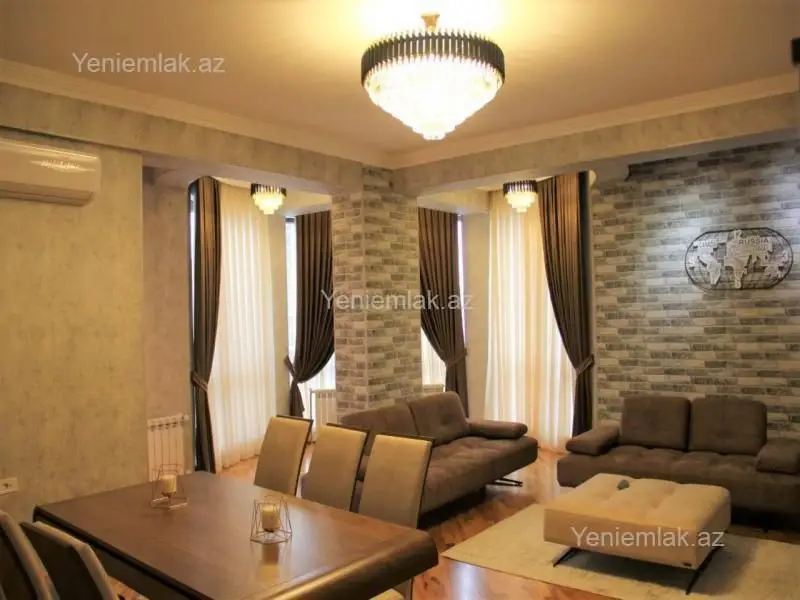 1 500 AZN - 3 otaqlı mənzil Kirayə (aylıq), Nəsimi, Bakı