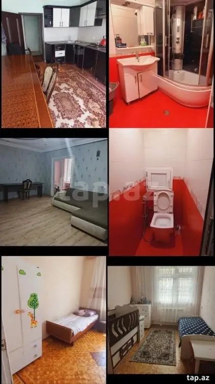 500 AZN - 5 otaqlı mənzil Kirayə (aylıq), Zığ qəs., Suraxanı, Bakı